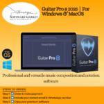 Guitar Pro 8 software with soundbank for advanced guitar music composition