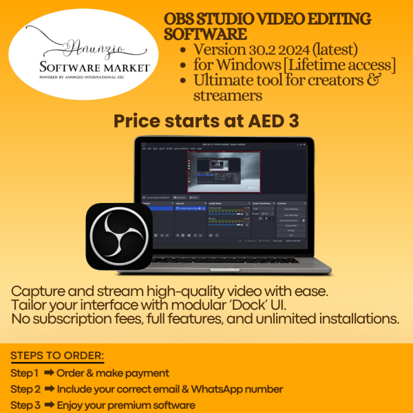 OBS Studio Full 30 – The Ultimate Tool for Creators and Streamers Anunzio Software Market