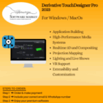 Derivative TouchDesigner Pro software interface for interactive media