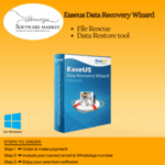 EaseUS Data Recovery Wizard software interface for file rescue and data recovery