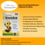 Express Invoices Software box interface for Windows invoicing and billing automation