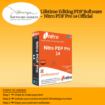 Nitro PDF Pro 14 interface showing PDF editing and conversion tools
