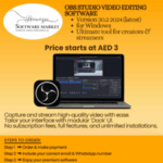OBS Studio software interface for professional streaming and video recording