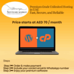 Premium Unlimited Web Hosting service interface for fast, secure, and reliable UAE hosting