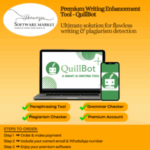QuillBot Premium Account dashboard on mobile, tablet, and desktop for writing enhancement