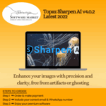 Topaz Sharpen AI software interface on Windows enhancing photo clarity and sharpness