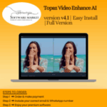 Topaz Video Enhance AI software interface for video upscaling and enhancement