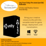 Unity Pro software interface on Windows for advanced game development