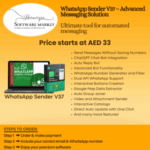 WhatsApp Sender premium software interface for advanced messaging automation