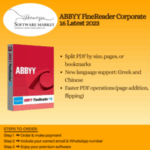 ABBYY FineReader Corporate 16 software box for PDF and document management