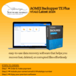 AOMEI Backupper TE Plus software interface for Windows backup and recovery tasks