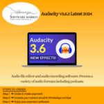 Audacity v3.6.2 interface showcasing audio editing tools on Windows