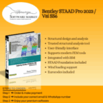Bentley STAAD Pro software interface for structural analysis and design on Windows