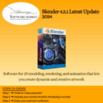 Blender software interface showing 3D modeling and animation tools