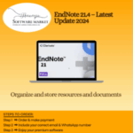 EndNote 21.4 interface showcasing research organization tools on Windows and MacOS