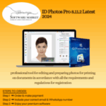 ID Photos Pro software interface for editing ID document photos on Windows