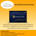 NI LabVIEW software interface showing graphical programming for engineers