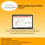 Office Timeline Expert Edition interface showcasing Gantt chart creation in PowerPoint