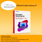 Parallels Desktop 19.1 software interface showing Windows 11 running on a Mac