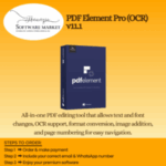 PDF Element Pro OCR v11.1 software interface for editing and converting PDFs
