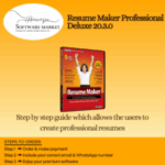 Resume Maker Professional Deluxe software with tools for building professional resumes on Windows