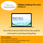Tableau Desktop Pro software interface for Windows and macOS 64-bit systems
