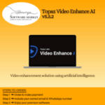 Topaz Video Enhance AI interface showing video upscaling tools for Windows and Mac