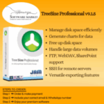 TreeSize Professional software interface for disk space management and data analysis