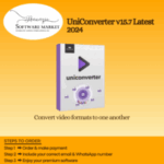 UniConverter software interface showing video editing and conversion tools for Windows and Mac