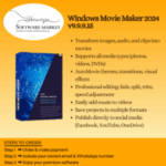 Windows Movie Maker Updated v9.9.9.15 software interface for video editing on Windows