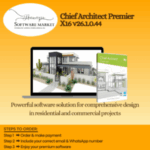 Chief Architect Premier X16 design software for Windows, offering advanced tools for residential and commercial architecture.