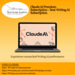 Claude AI Premium Subscription interface showcasing writing tools and enhanced features
