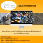 Earth Defense Force PC game cover showing soldiers battling giant alien invaders