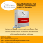 Easy Sketch Pro software interface for creating doodle animations and whiteboard videos