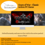 Gears of War game cover featuring action-packed combat against the Locust Horde