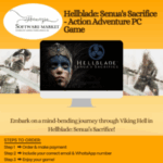 Hellblade: Senua’s Sacrifice game cover featuring Viking mythology and action gameplay