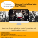 Kane and Lynch: Dead Men game cover showcasing intense action shooter gameplay
