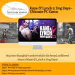 Kane & Lynch 2: Dog Days Ultimate PC Game cover featuring gritty crime shooter gameplay