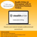 StealthWriter AI Premium Subscription tool interface for bypassing AI detection and enhancing content