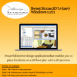 Sweet Home 3D software interface for home layout and interior design on Windows 10/11
