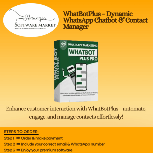 WhatBotPlus WhatsApp chatbot interface with contact management and messaging options