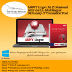ABBYY Lingvo X6 Professional interface with multilingual dictionary and grammar tools