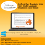 AceTools Easy Translator interface showing text translation and text-to-speech features