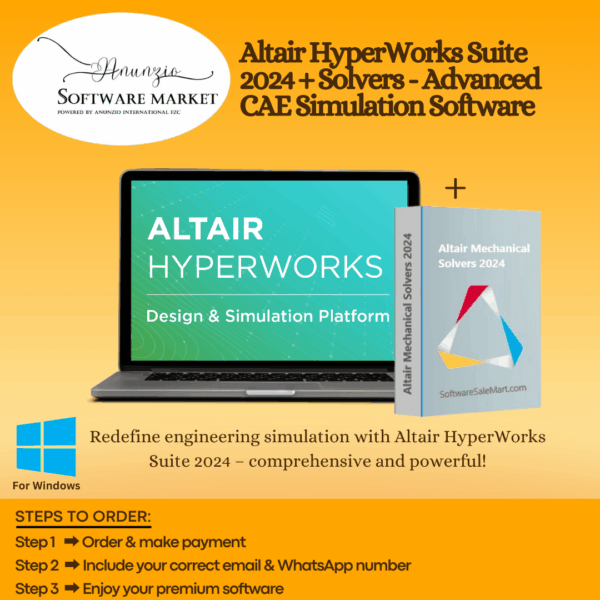 Altair HyperWorks Suite interface with solvers for CAE simulation and optimization
