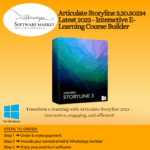 Articulate Storyline software interface for creating interactive e-learning courses