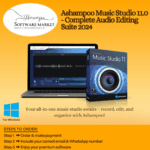 Ashampoo Music Studio software interface for audio editing and music file management