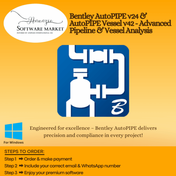 Bentley AutoPIPE and AutoPIPE Vessel interface for advanced pipeline and pressure vessel analysis