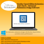 Bentley OpenUtilities Substation 2025 software box for electrical substation design