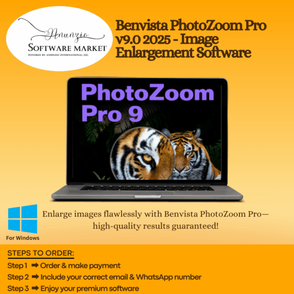 Benvista PhotoZoom Pro interface showing high-quality image enlargement and fine detail enhancement
