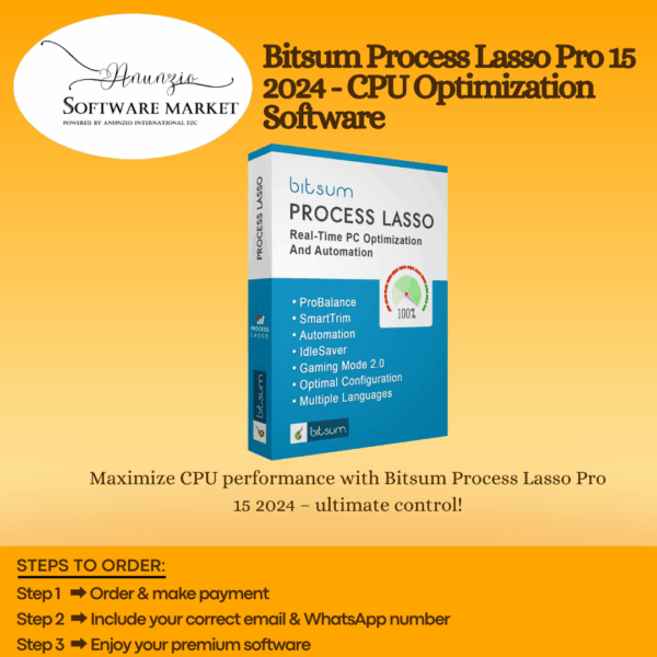 Bitsum Process Lasso Pro software interface for CPU optimization and resource management